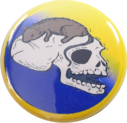 Skull with rat Badge